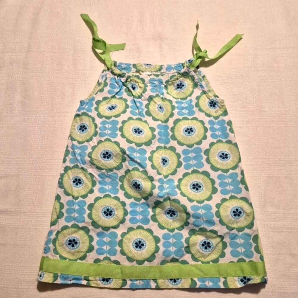 Hanna Andersson girls size 100 or 4 flower designed pillowcase dress, VGUC